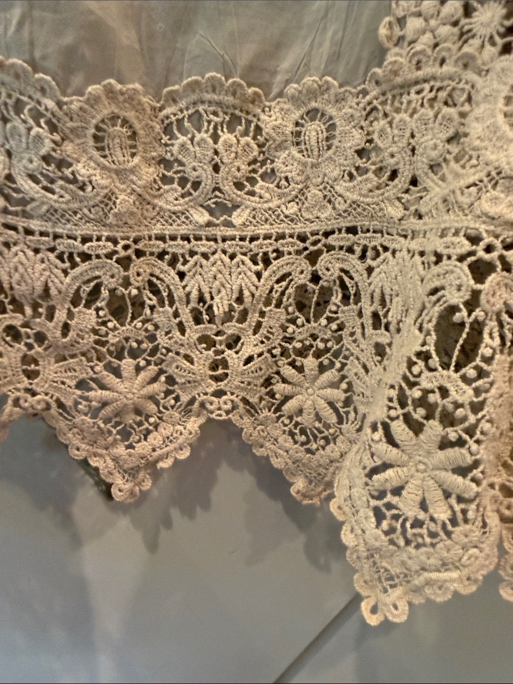 Johnny Was Cream Crochet Lace Boho Blouse - Picture 4 of 7